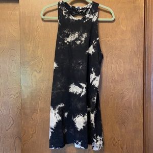 Urban outfitters black dye twist back tshirt dress